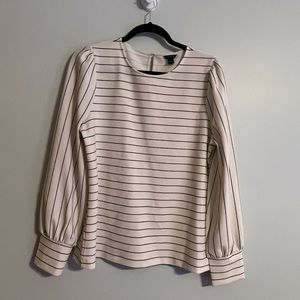 Ann Taylor black and white top Large
